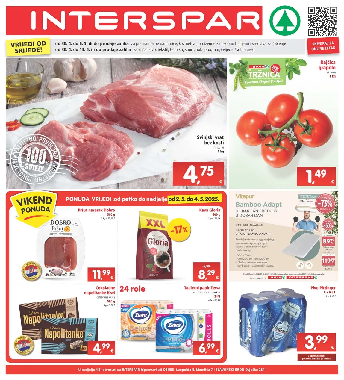 INTERSPAR Akcija Katalog sniženja do 06.05.2025