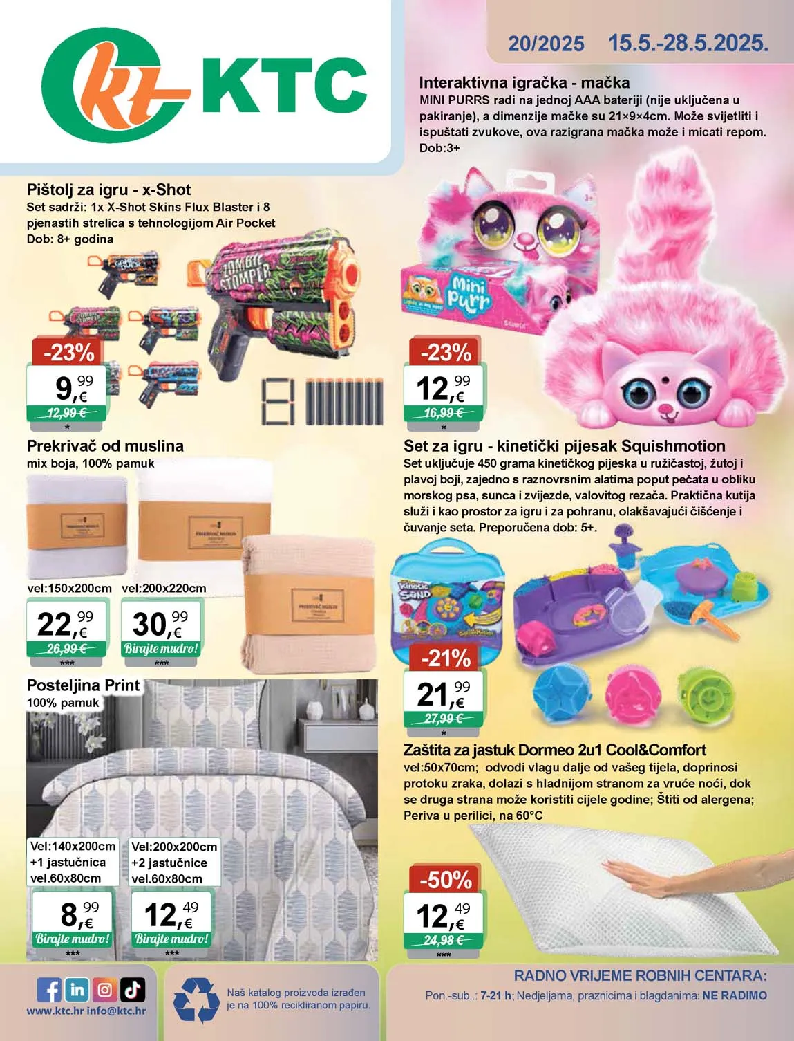 KTC Akcija Katalog igračke i tekstil sniženja do 28.05.2025