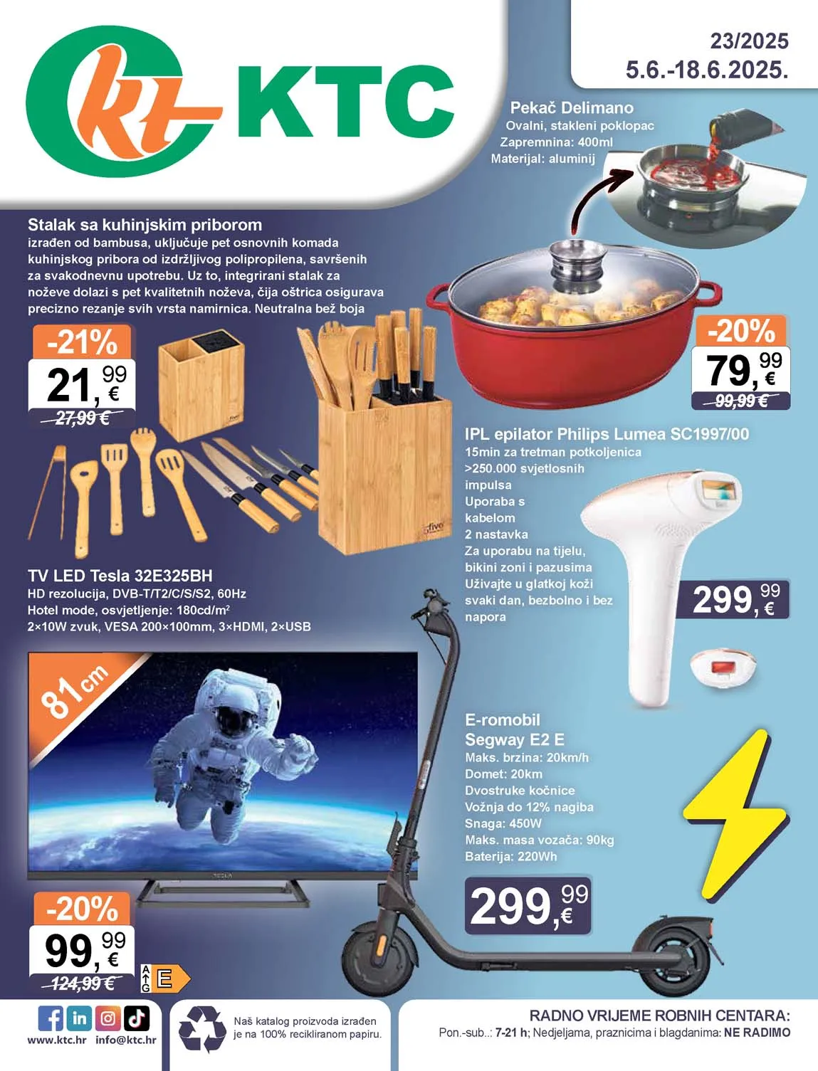 KTC Akcija Tehnika i posuđe Katalog sniženja do 18.06.2025
