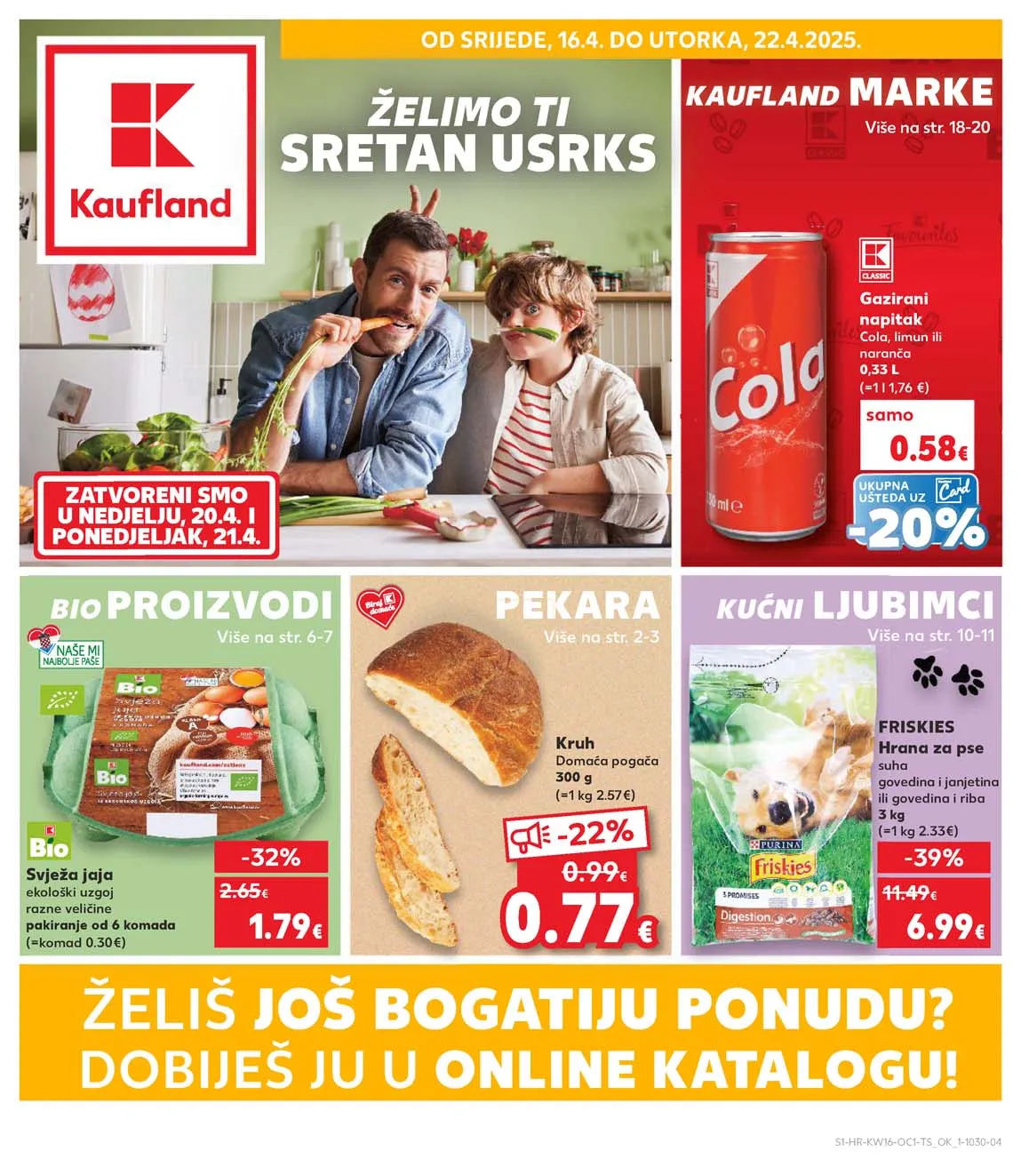 KAUFLAND Akcija Želimo ti sretan Uskrs Katalog sniženja do 22.04.2025