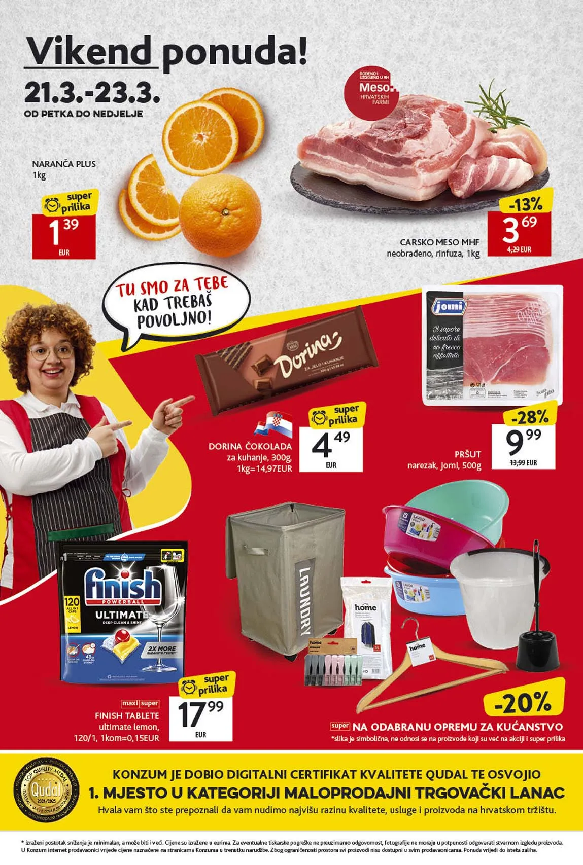 KONZUM Vikend akcija sniženja do 23.03.2025