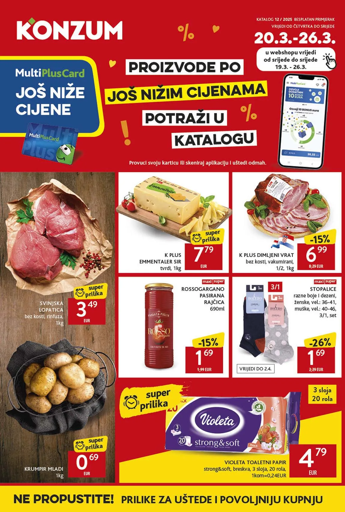 KONZUM akcija Katalog sniženja do 26.03.2025