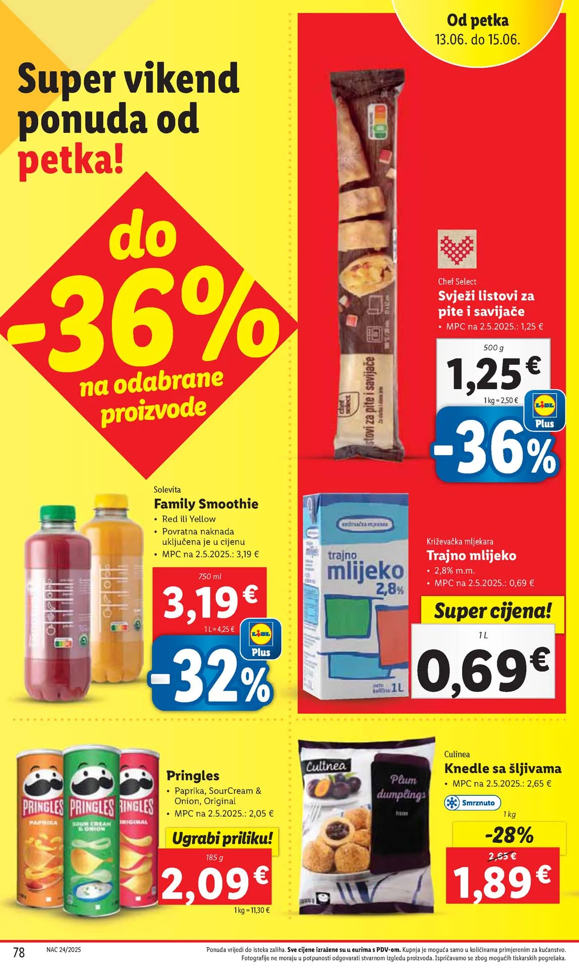 LIDL Vikend akcija sniženja do 15.06.2025
