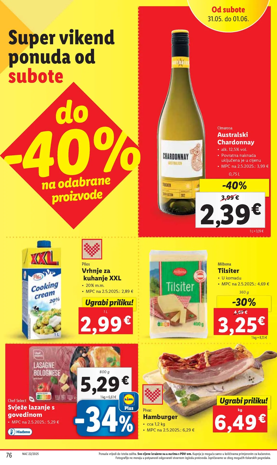 Vikend akcija sniženja Lidl