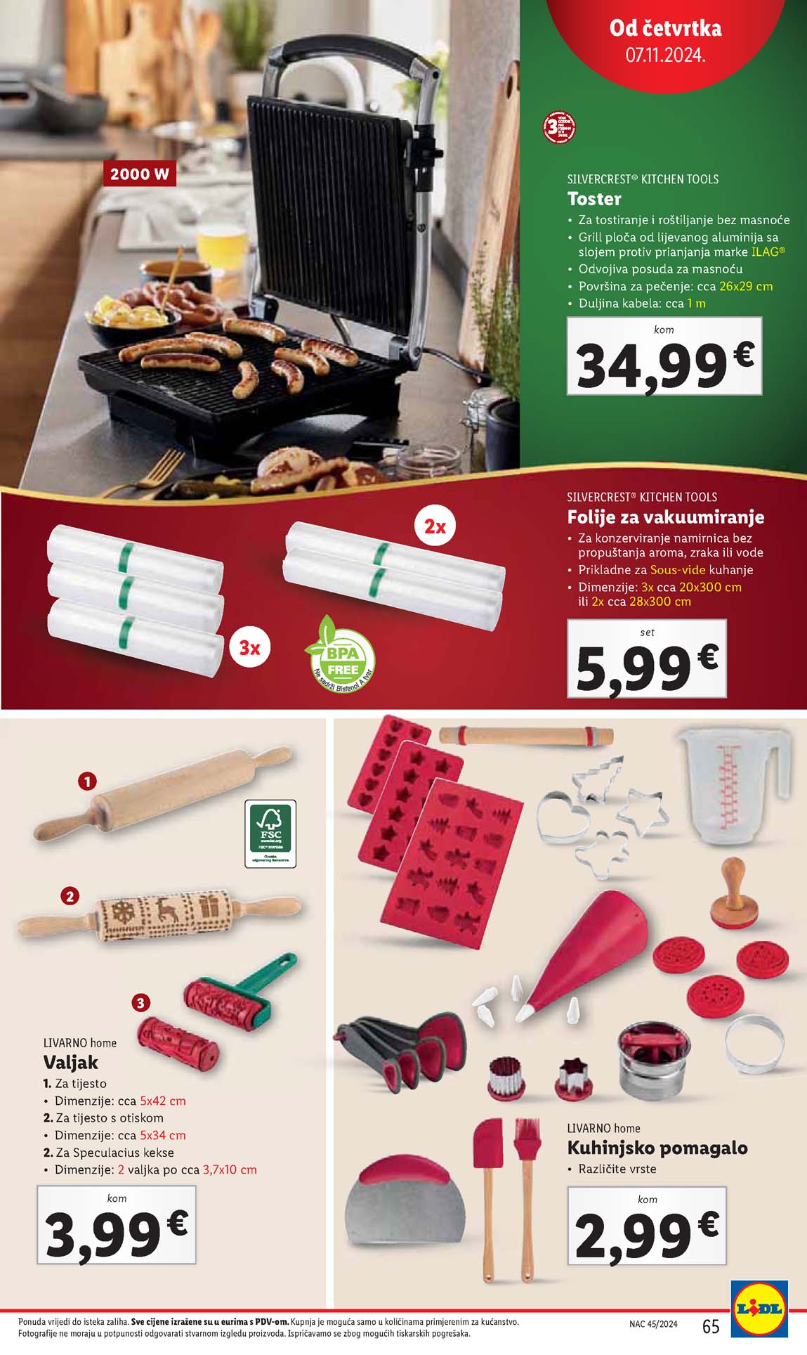 LIDL SNIZENJE SNIZENJA  KATALOG AKCIJA