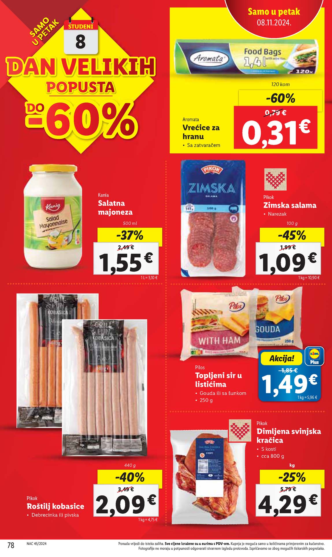 LIDL SNIZENJE SNIZENJA  KATALOG AKCIJA