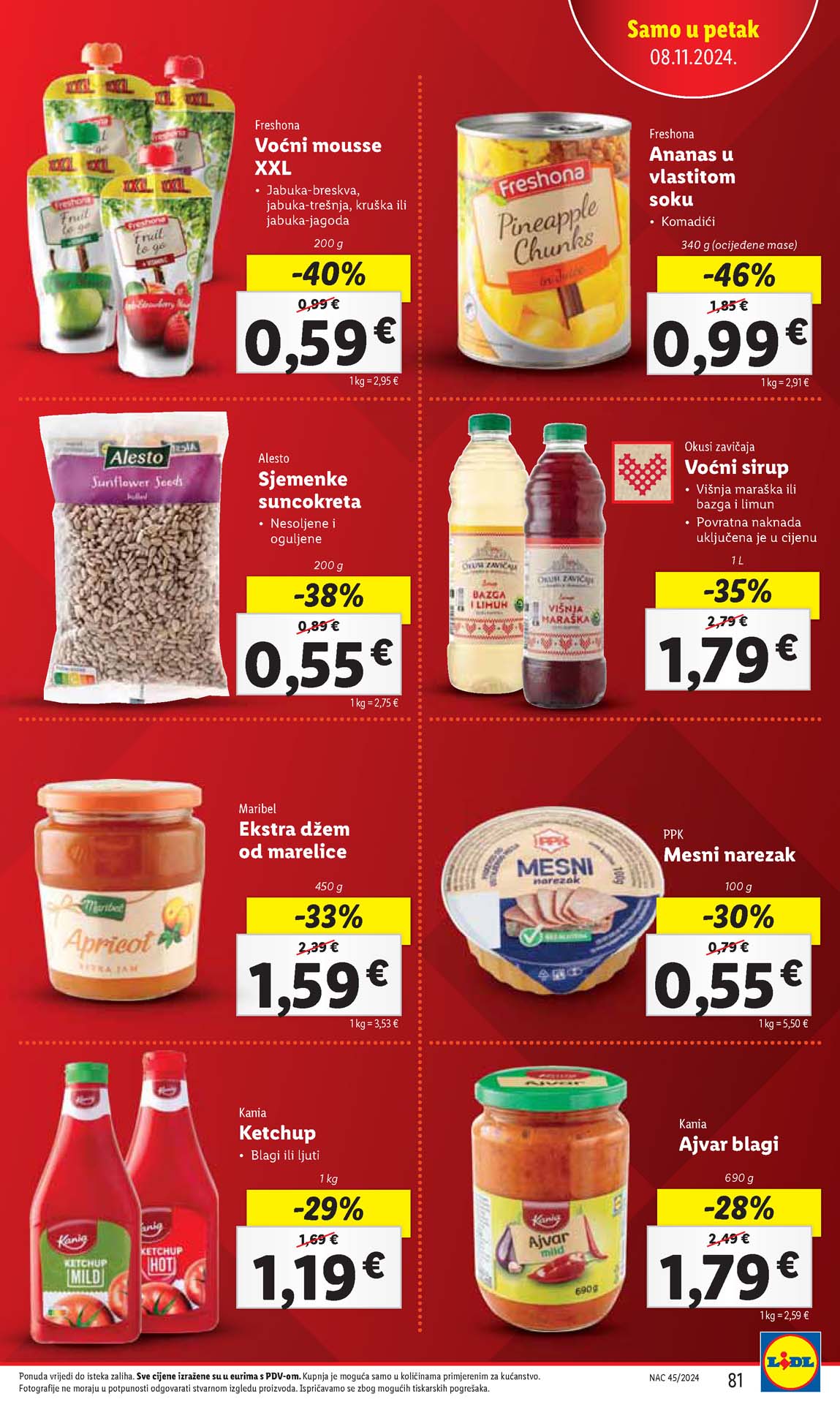 LIDL SNIZENJE SNIZENJA  KATALOG AKCIJA