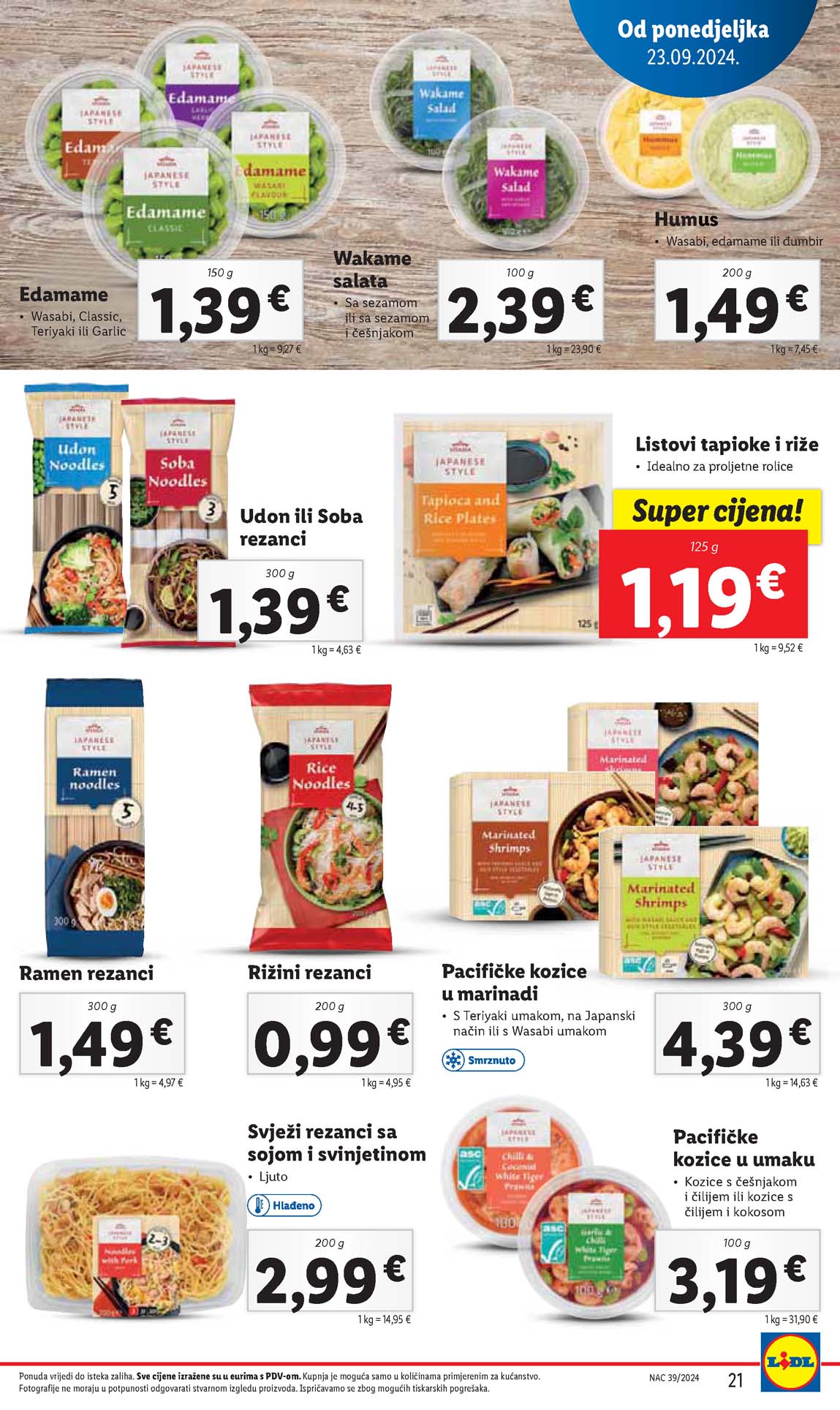 LIDL SNIZENJE SNIZENJA  KATALOG AKCIJA