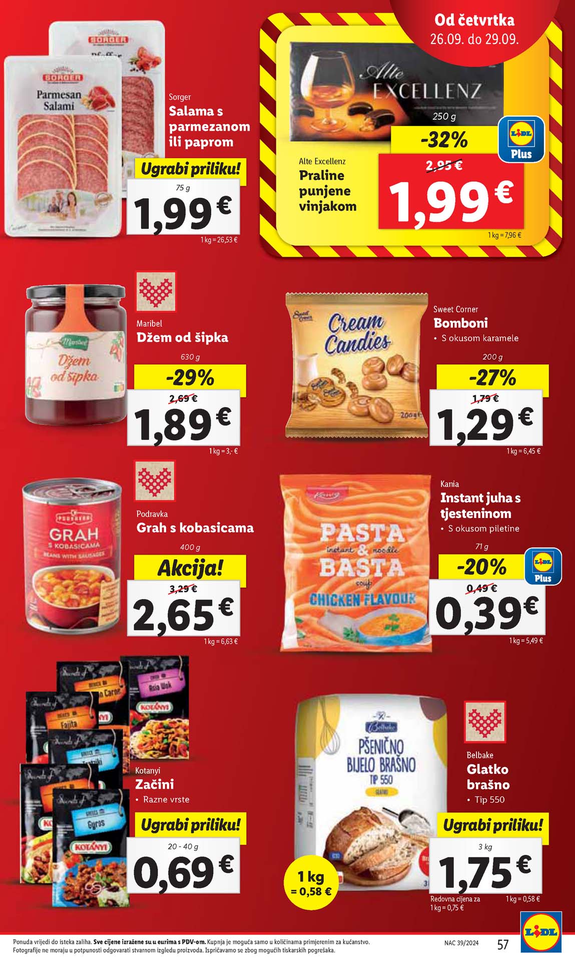 LIDL SNIZENJE SNIZENJA  KATALOG AKCIJA