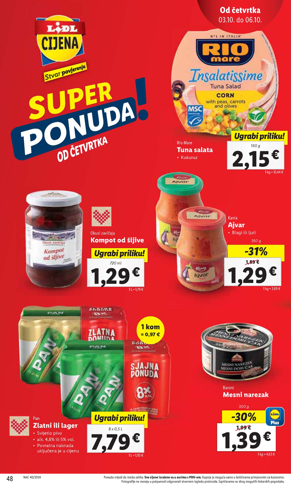 LIDL SNIZENJE SNIZENJA  KATALOG AKCIJA