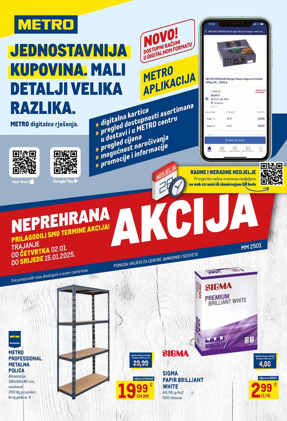 Metro katalog prehrane snizenja