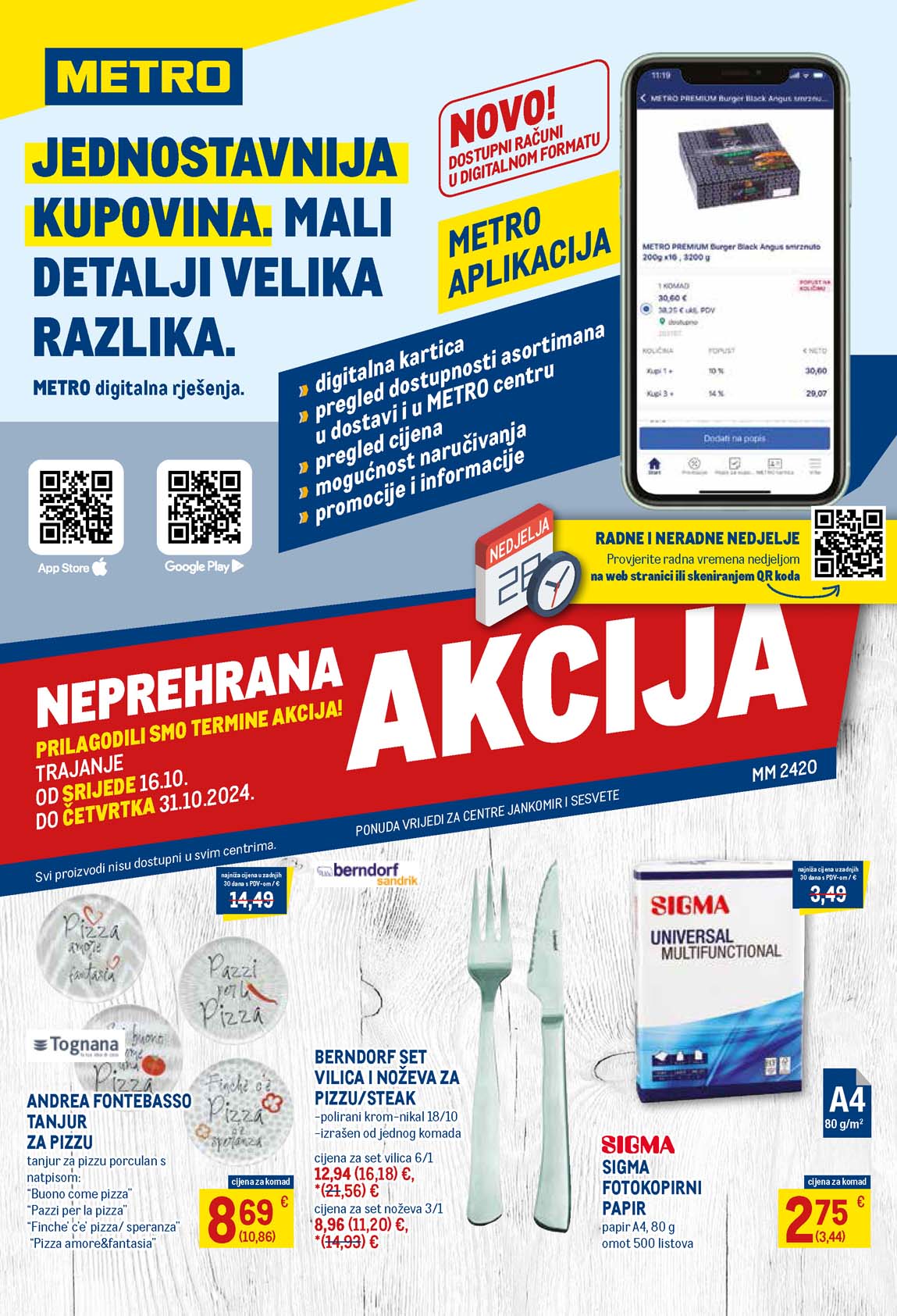 METRO AKCIJA - TEHNIKA SNIZENJE SNIZENJA  KATALOG AKCIJA