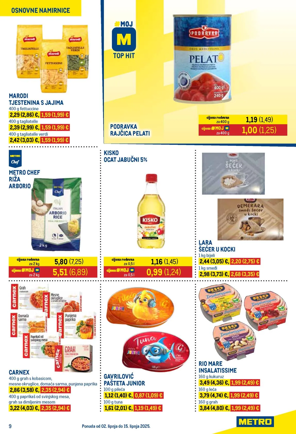 Metro katalog prehrane snizenja