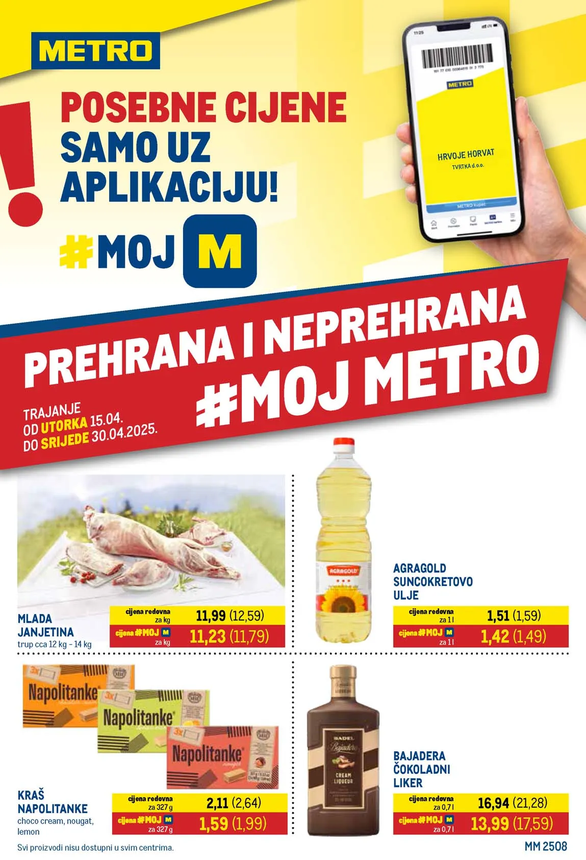 Metro Akcija katalog prehrana i neprehrana  sniženja do 30.04.2025