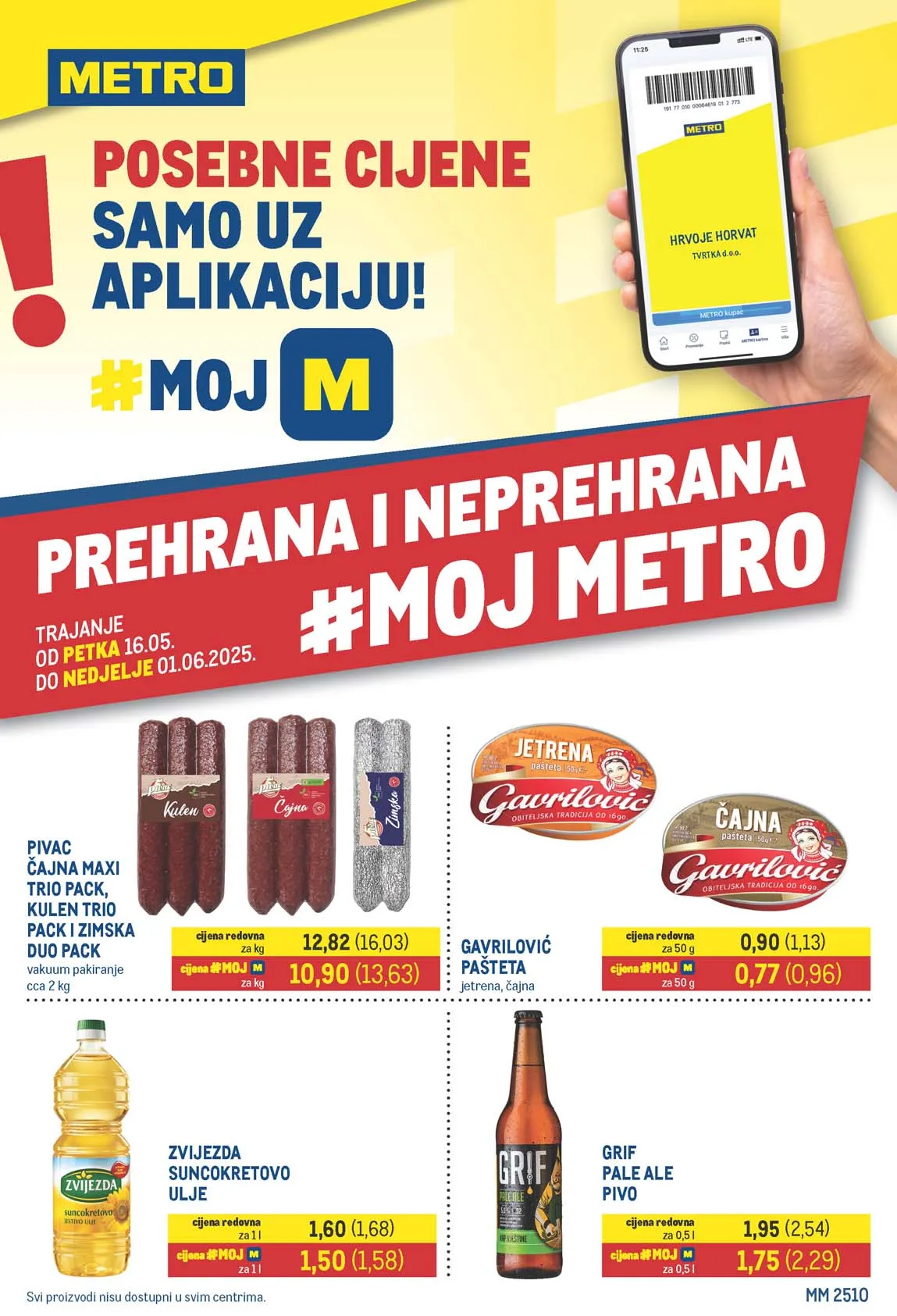 Metro Akcija katalog prehrana i neprehrana  sniženja do 01.06.2025