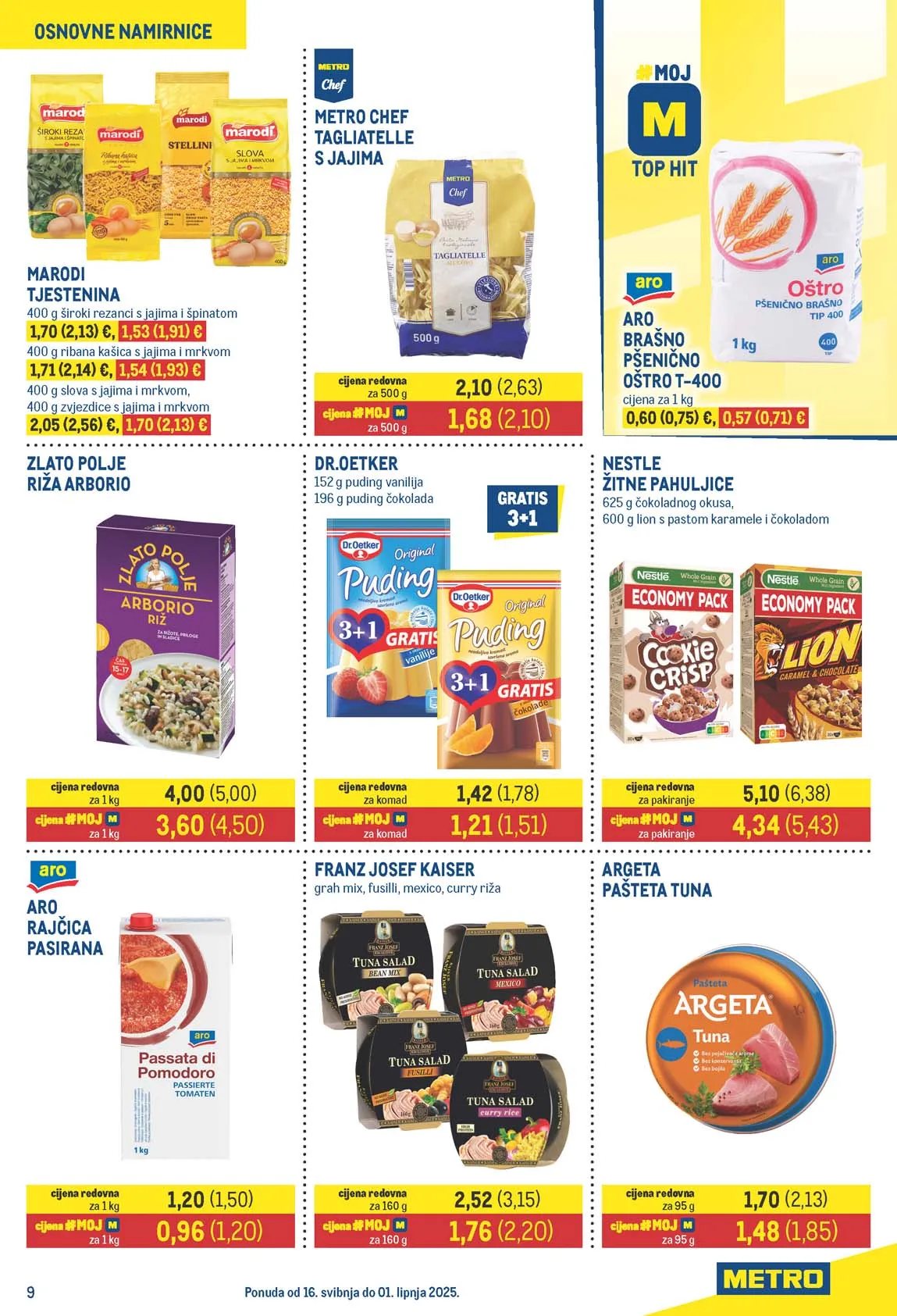 Metro katalog prehrane snizenja