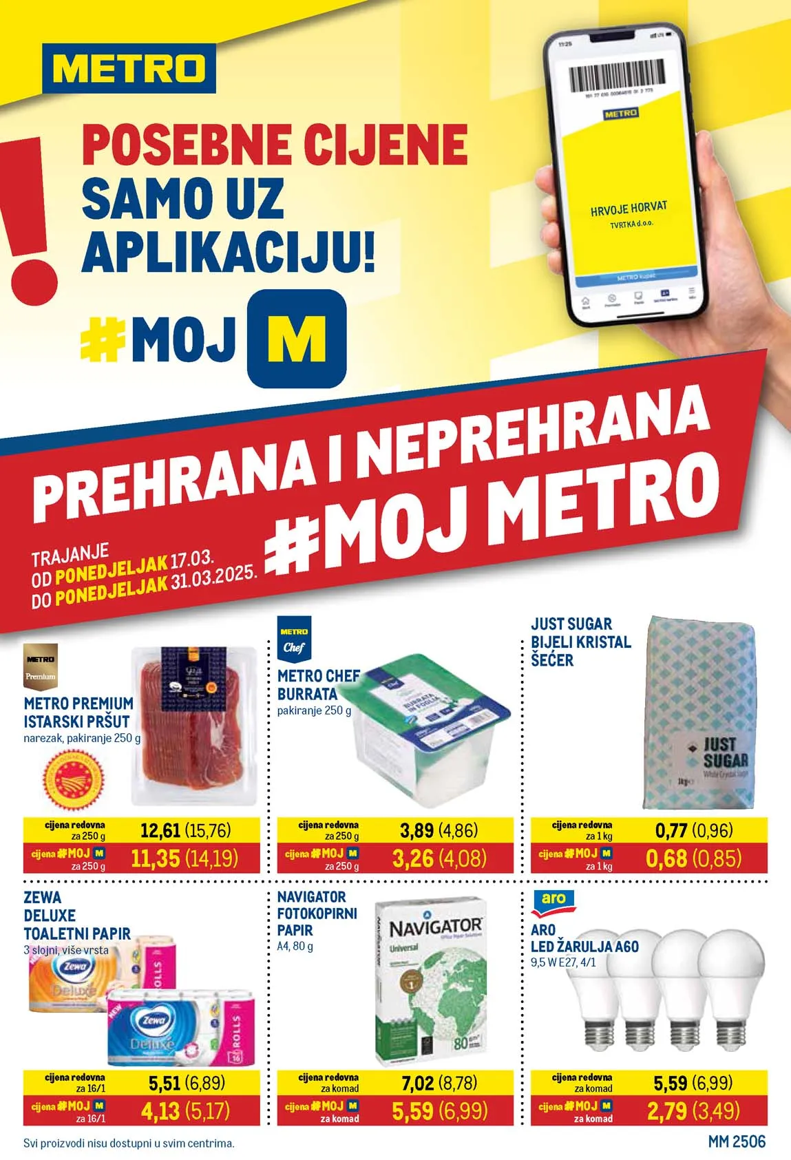 Metro Akcija katalog prehrana i neprehrana  sniženja do 31.03.2025