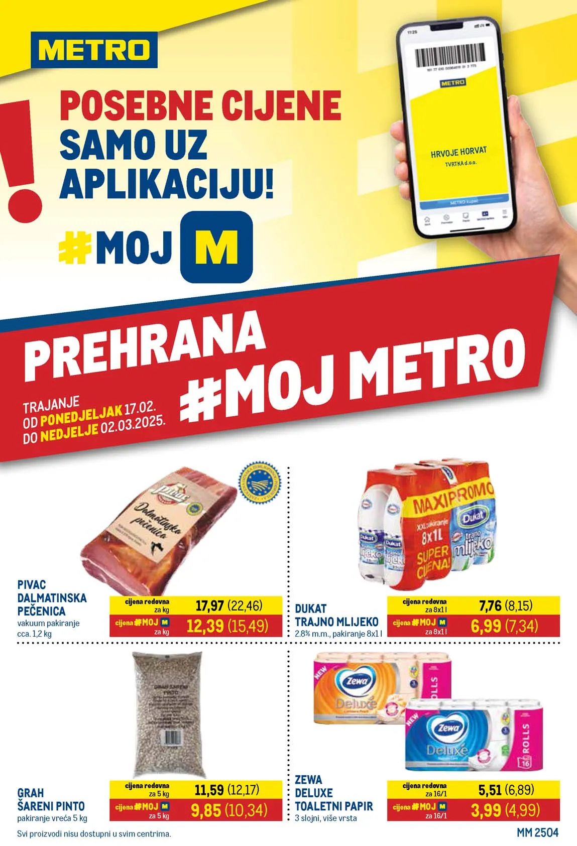 Metro katalog prehrane snizenja