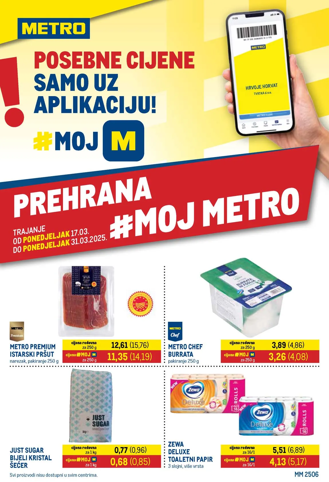 Metro Akcija katalog prehrana sniženja do 31.03.2025