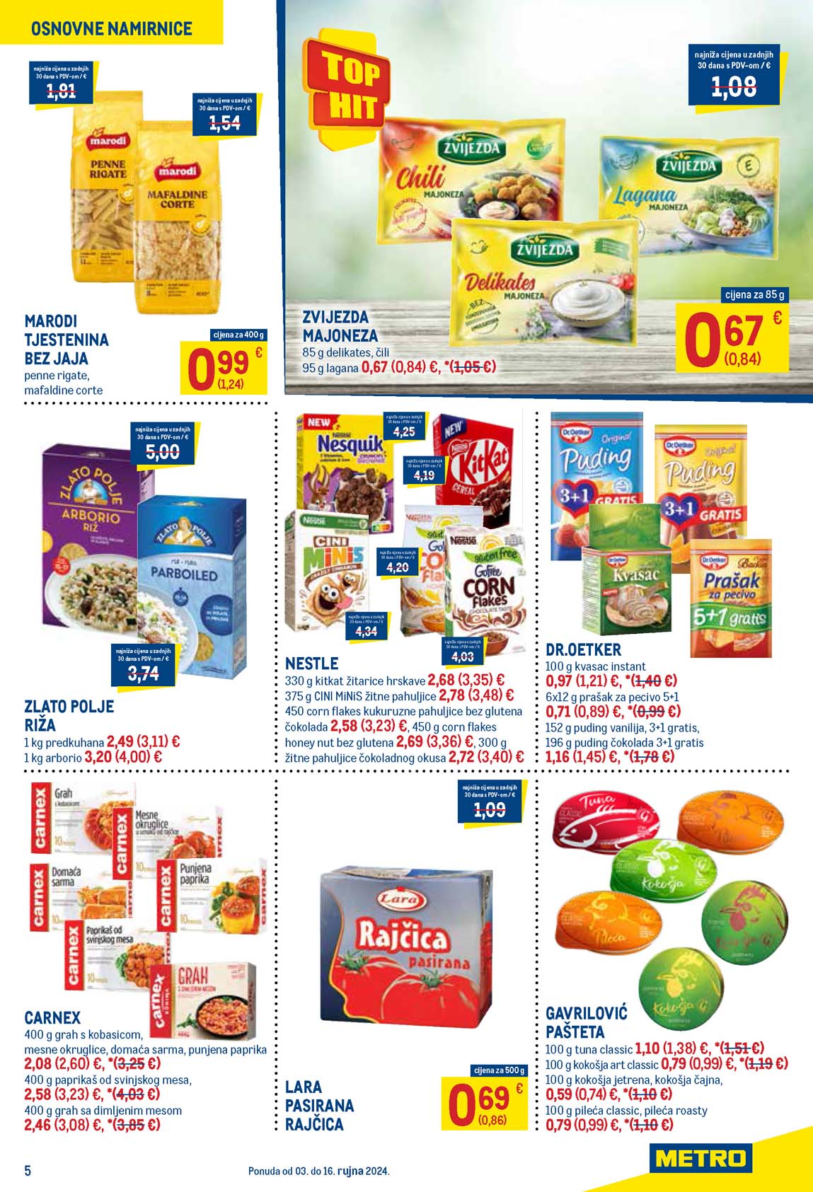 METRO AKCIJA - TEHNIKA SNIZENJE SNIZENJA  KATALOG AKCIJA