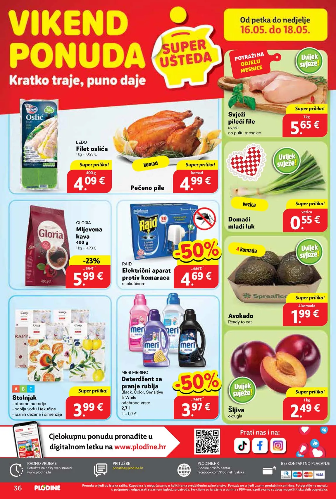 PLODINE Vikend akcija sniženja do 18.05.2025