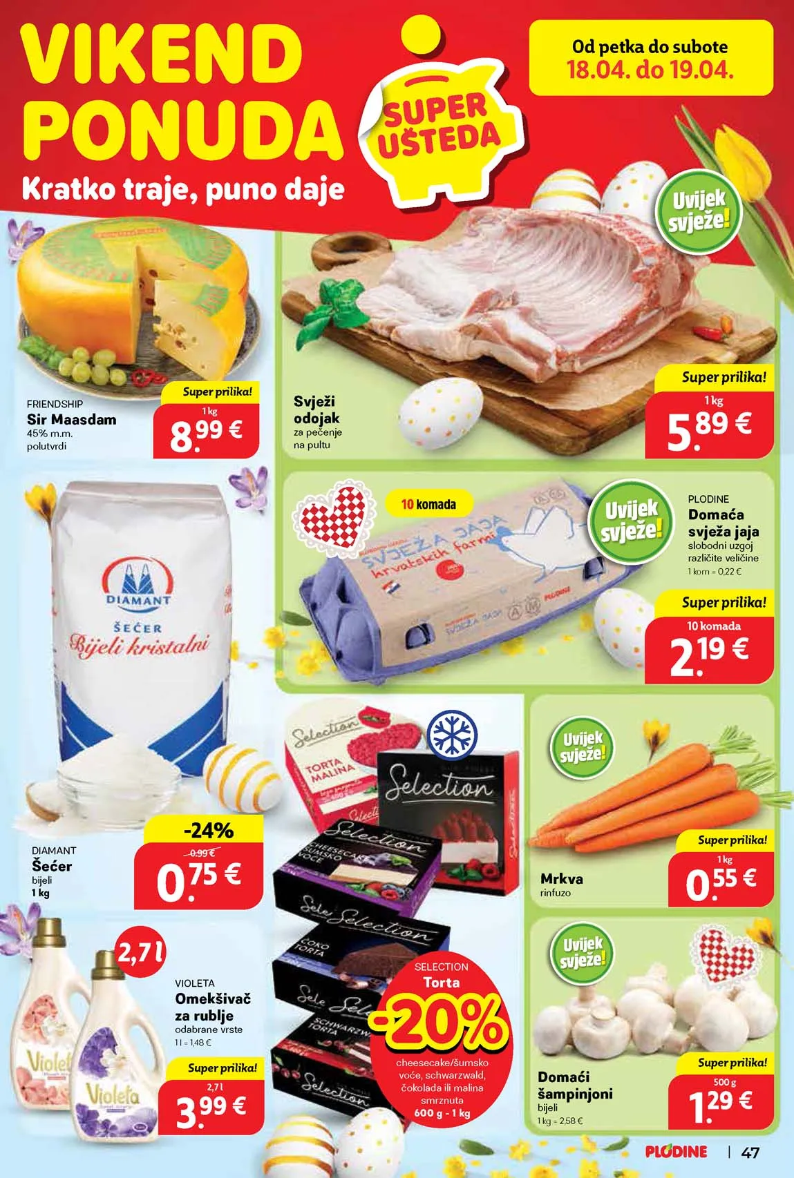 PLODINE Vikend akcija sniženja do 19.04.2025 