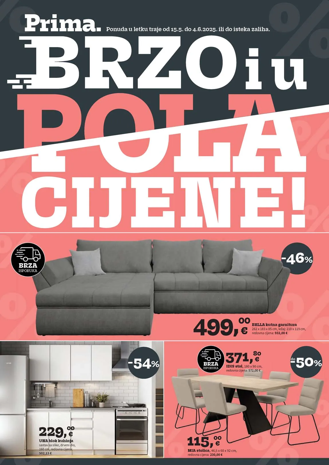 PRIMA Super Akcija Brzo i u pola cijene Katalog sniženja do 04.06.2025