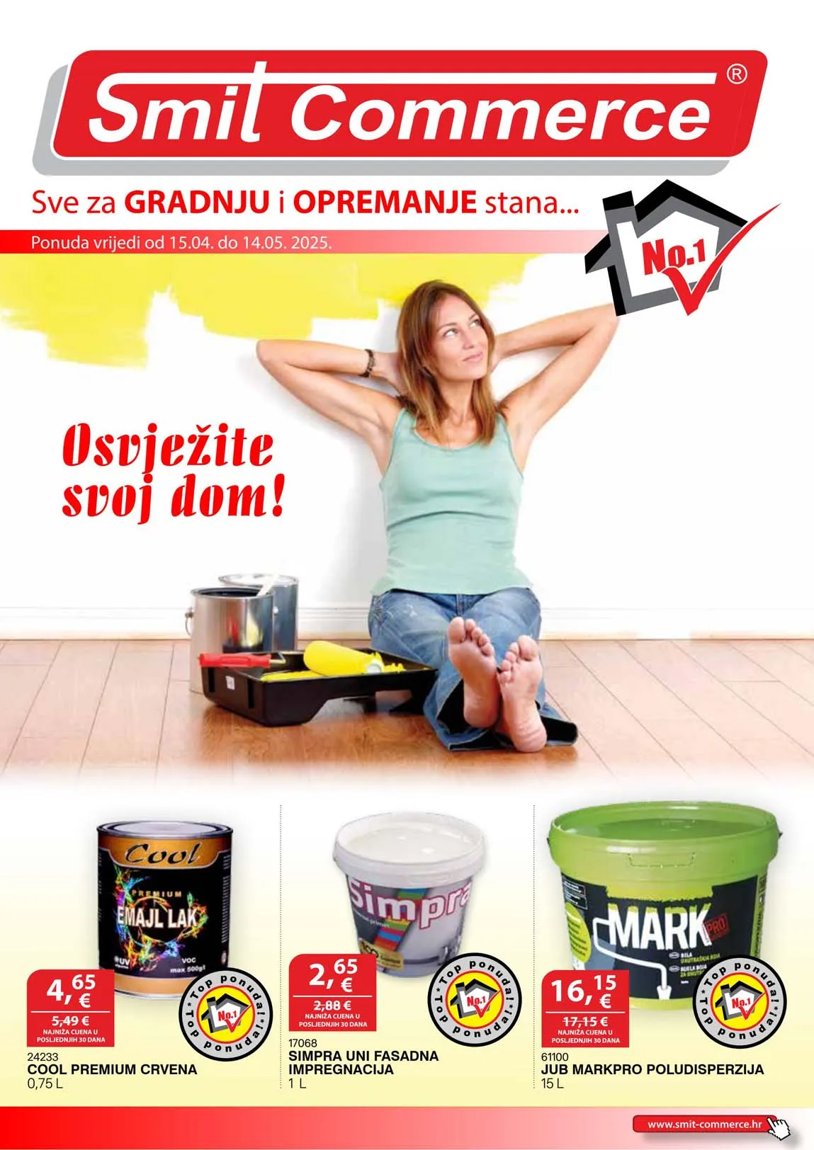 SMIT COMMERCE Akcija Sve za gradnju i opremanje stana!  Sniženja do 14.05.2025