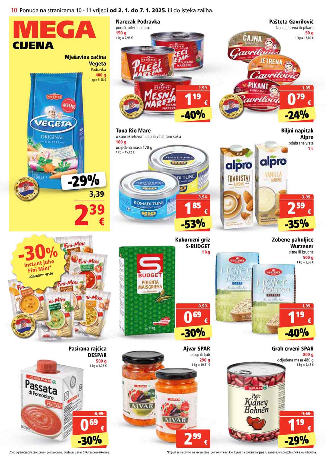 Katalog sniženja Spar