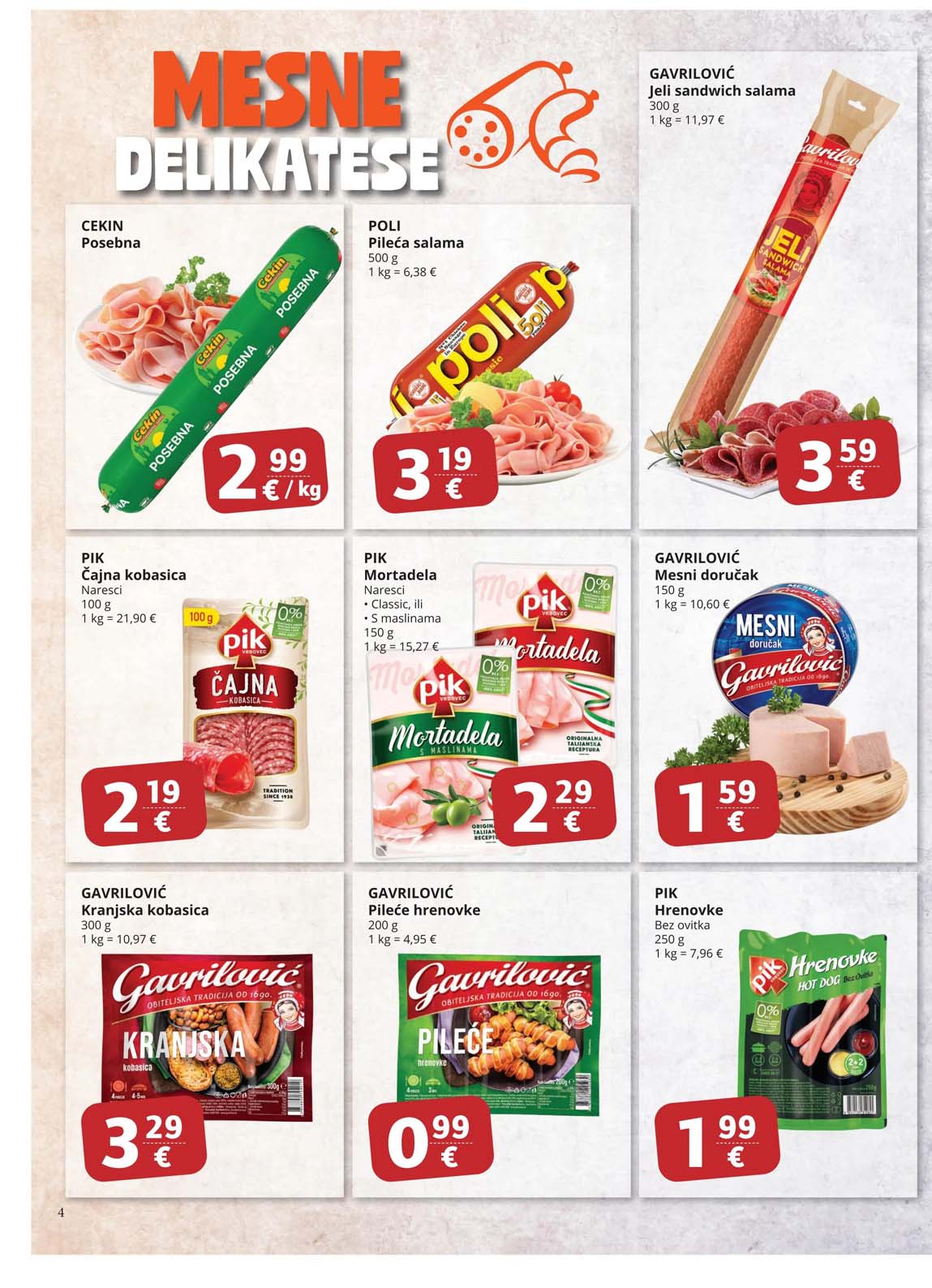 Sniženja Ultra gros katalog