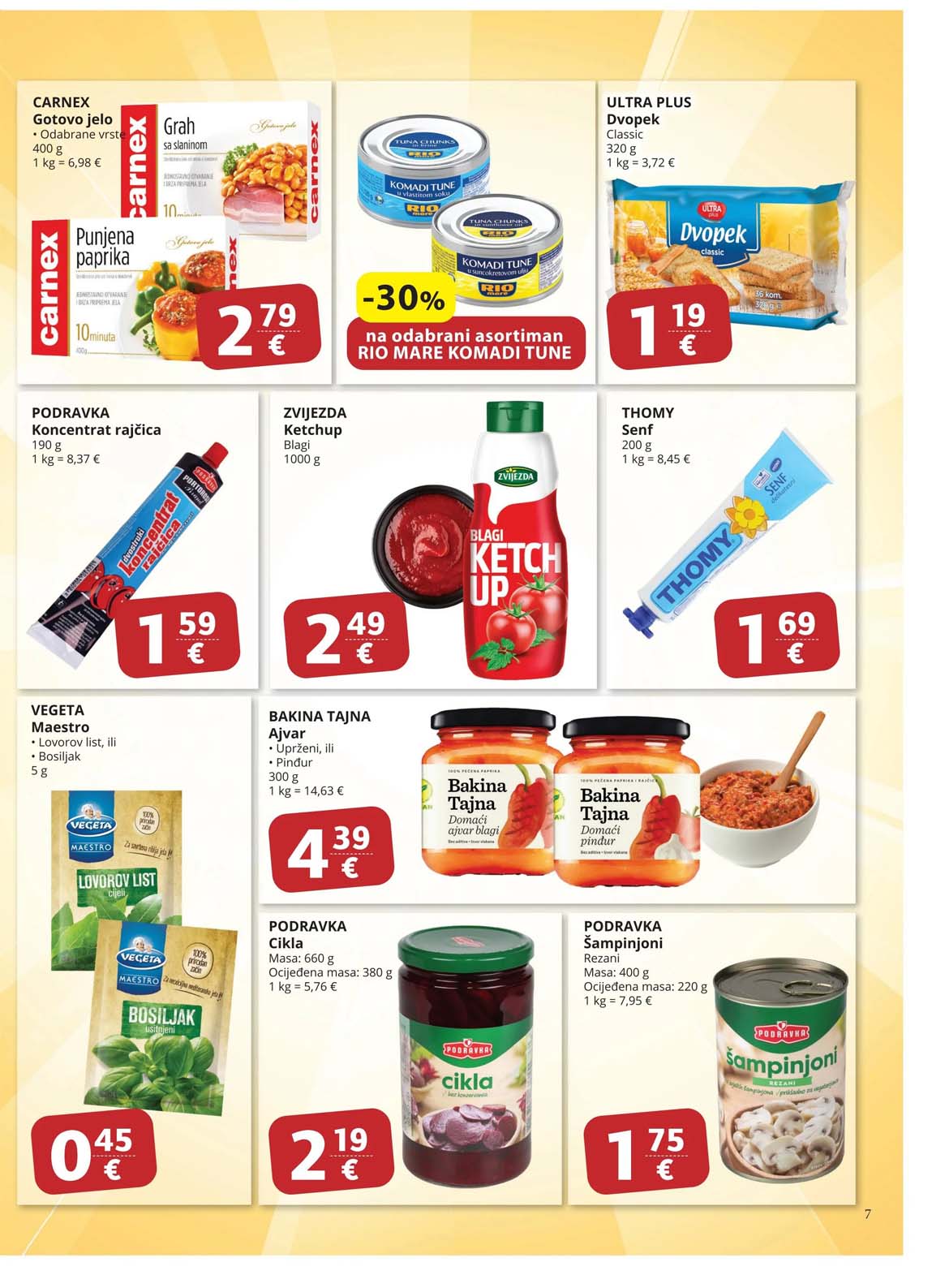 Sniženja Ultra gros katalog